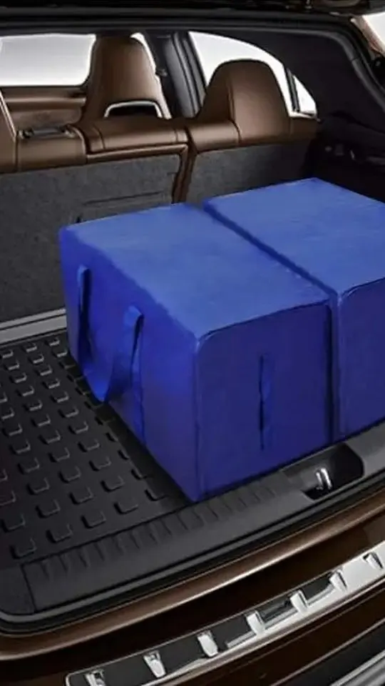 Placeholder thumbnail for “How Many Moving Bags Fit in an SUV Trunk?”. Final creator footage is not uploaded yet.